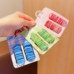 Minimalistic Solid Color High Elastic Durable Scrunchies for Baby Girls Fashion Sweet Hair Ties for Kids Child Hair Accessories