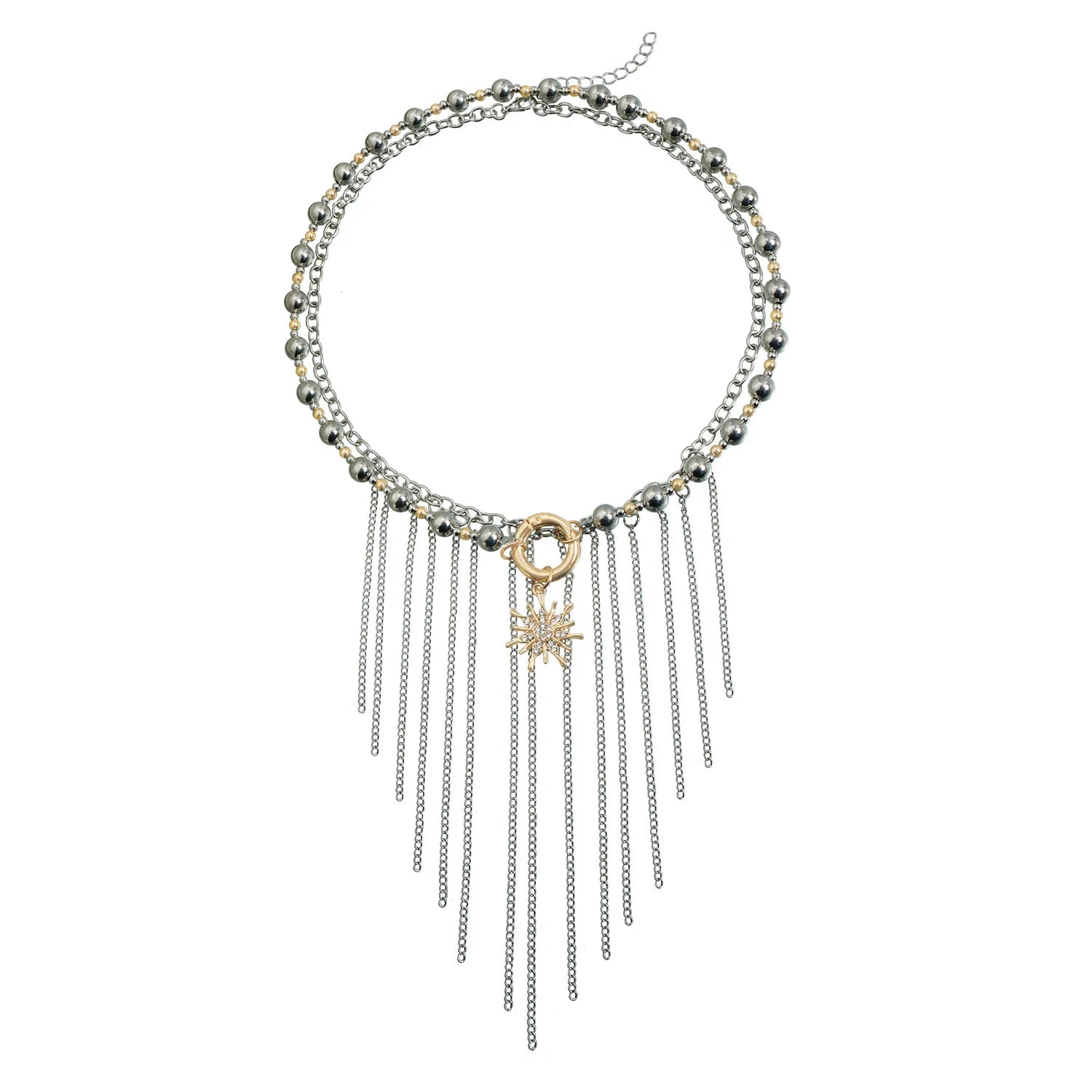 Fashion Tassel Beads Layered Wearing Necklaces for Girls Punk Spicy Jewelry for Women Ladies Accessories Chinese Supplier