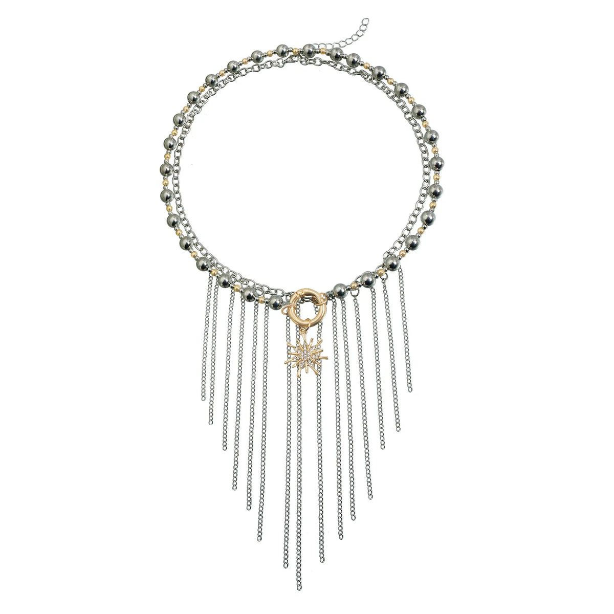 Fashion Tassel Beads Layered Wearing Necklaces for Girls Punk Spicy Jewelry for Women Ladies Accessories Chinese Supplier