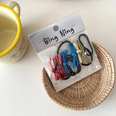 Hot Sale Bowknot Small Solid Color Scrunchies Minimalistic Basic High Elastic Wholesale in Stock Hair Ties Accessories for Women