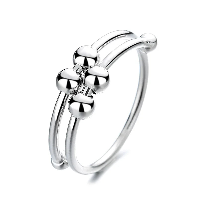 Stress-relieving Rings for Men and Women Creativity InstaStyle Geometric Beaded Jewelry Accessories Wholesale Europe America