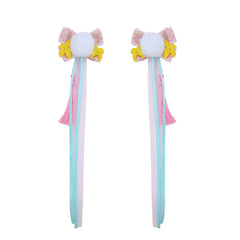 Cute Rabbit Ribbon Mid Autumn Festival Hair Clips for Baby Girls Kawaii Fashion Alligators for Kids Children Hair Accessories