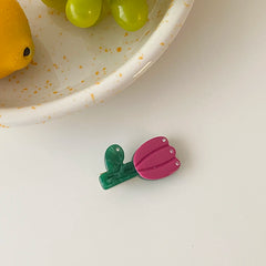 Hot Sale Multicolor Small Alligator Hair Clips Flower Shape Rhinestone Stock Accessories for Women Sweet Cute Fashion Carton