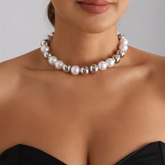 Fashion Beads Simple Minimalisyic Elegant Graceful Necklaces for Girls Classic Vintage Retro Dainty Jewelry for Women Ladies