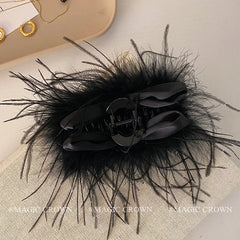 Solid Color Black Large Bowknot Hair Claw Clips Fashion Elegant Wholesale in Stock Hairpins Clamps Accessories for Women Daily