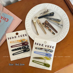 2025 Hot Sale Fashion Elegant Acetate Hair Clip French Style Haarspange for Women Ladies Stylish Hair Accessories for Parties