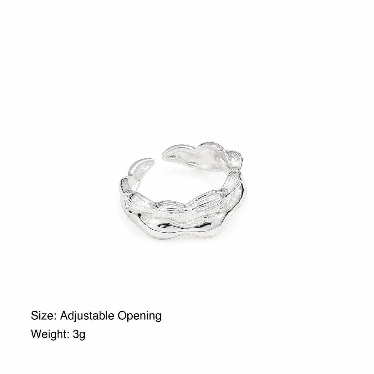 Women Solid Color Simple 18k Gold-plated Copper Silver Rings Wholesale Low MOQ in Stock Fashion Dainty Jewelry for Female Daily