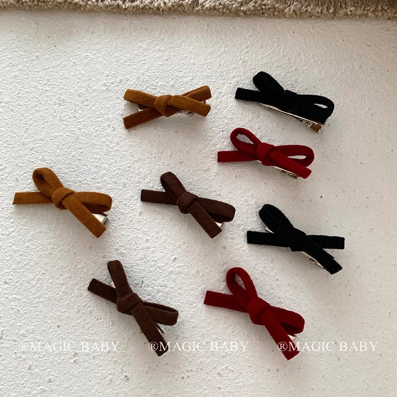 Fashion Simple Classic Bowknot Hair Clips for Baby Girls Cute Sweet Kawaii Alligators for Kids Child Hair Accessories in Stock
