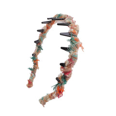 Women's Chic and Elegant Woolen Yarn Comb Headbands Multiple Colors Wholesale Stock Female Daily Hair Accessories