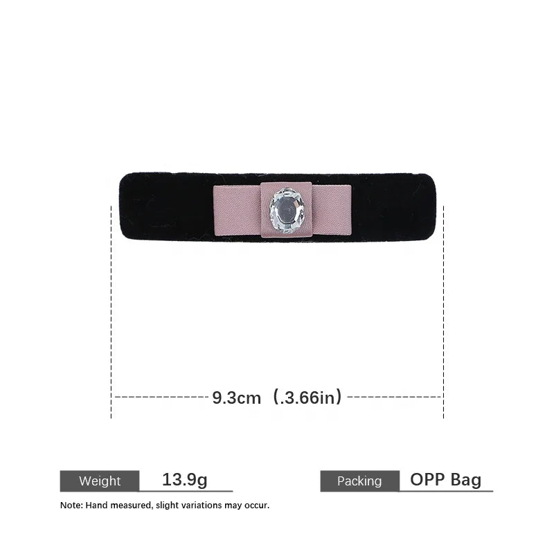 Fashion Simple Elegant Hair Clips for Girls French Style Graceful Glitter Bowknot Barrettes for Women Ladies Hair Accessories