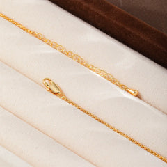 Fashion Cubic Zirconia 18K Gold Plated Necklaces for Girls Simple Glitter Jewelry for Women Ladies Wholesale China Factory