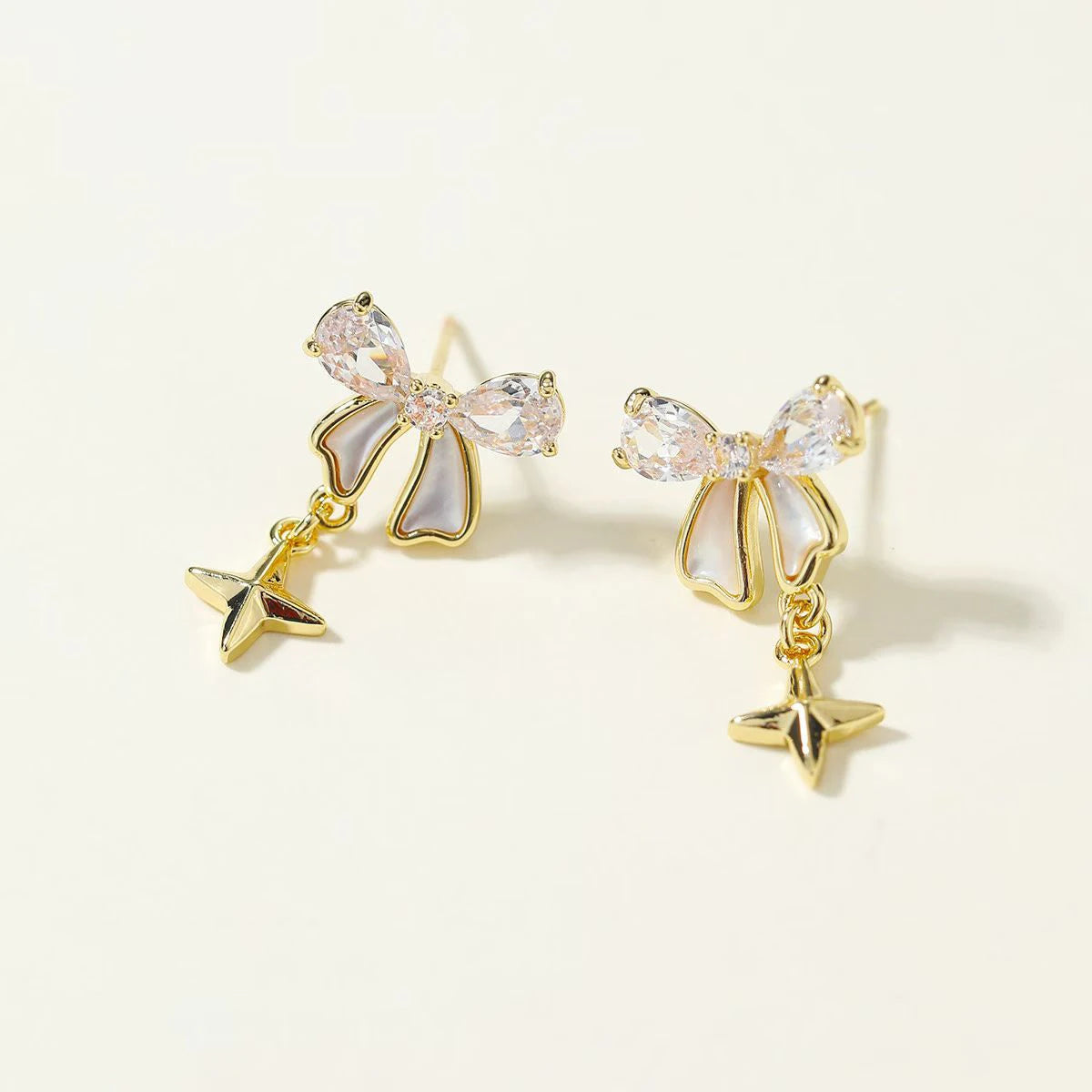 Fashion Trendy Fruits Bowknot Drop Earrings Rhinestone Glitter Jewellry for Women Ladies Accessories Bijuterias Charms Art Deco