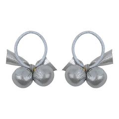 Mini Bowknot Balls Hair Ties for Girls Solid Color Simple Cute Scunchies Party Style Hair Accessories for Kids and Children