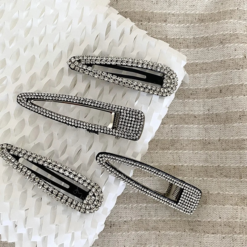 Female Hot Sale Rhinestone Small Alligator Clip Fashion Chic Sparking Glitter Customized Bulk Order in Stock Hair Clip Accessory