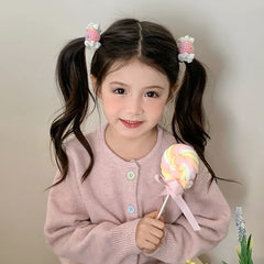 Fashion Sweet Candy Cute Scrunchies for Baby Girls Elegant Kawaii Hair Ties for Kids Children Hair Accessories Chic in Stock