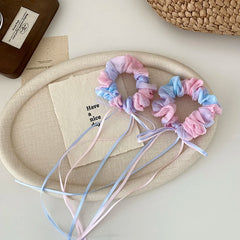 Simple Colorful Elegant Graceful Scrunchies for Baby Girls Sweet Cute Minimalistic Hair Ties for Kids Children Hair Accessories