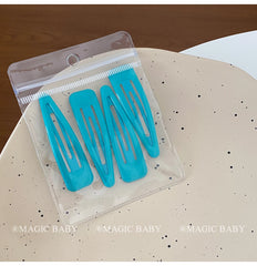 Simple Solid Color Minimalistic Hair Clips for Baby Girls Sweet Cute Snap Clips for Kids Children Hair Accessories in Stock