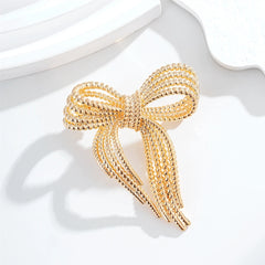 Fashion Simple Minimalistic Bowknot Brooches for Girls Trendy Classic Vintage Jewelry for Women Ladies Accessories Wholesale