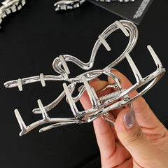 Fashion Simple Flower Butterfly Hair Claw Clips for Girls Heart Shaped Star Solid Color Haarspange for Women Hair Accessories