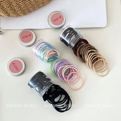 Solid Color Simple Minimalistic Scrunchies for Baby Girls Fashion Trendy Hair Ties for Kids Children Hair Accessories in Stock