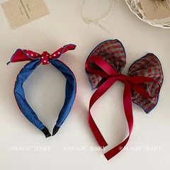 Fashion Ribbon Bowknot Polka Dot Head Band for Baby Girls Cute Sweet Hair Band for Kids Children Hair Accessories in Stock