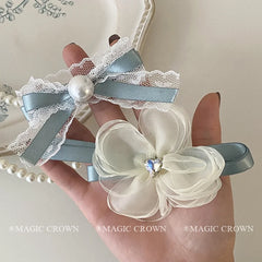 Brand New Women's Ladies' Hair Accessories Sweet Flower Cute Duckbill Hair Claw Lace Heart Bowknot Shape for Party Alloy Fabric
