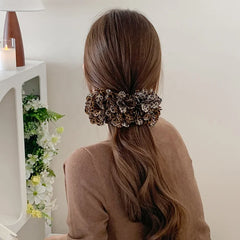 Elegant Classic Leopard Print French Style Banana Hair Clips for Women & Girls Daily Use Accessory Stock