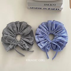 Classic Fashion Stripe Ribbon Bowknot Scrunchies for Girls Trendy Chic Hair Ties for Women Ladies Hair Accessories in Stock