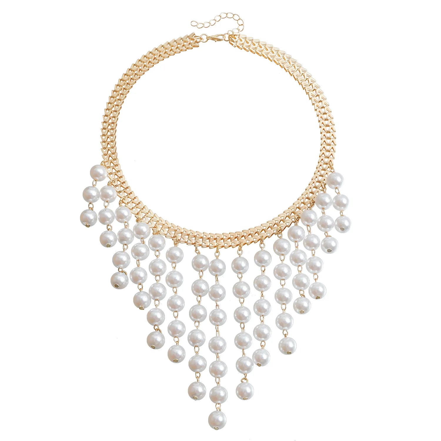 Fashion Luxury Imitation Pearl Elegant Necklaces for Girls Glamorous Dainty Jewelry for Women Ladies Accessories Wholesale