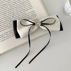 Elegant Graceful Bowknot Ribbon Hair Clips for Girls Princess French Style Barrettes for Women Ladies Hair Accessories in Stock