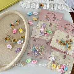 Mini Cute Animals Hair Clips for Baby Girls Fashion Sweet Kawaii Peppy Alligator for Kids Children Hair Accessories in Stock