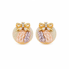 Women New Design Zircon 18k Gold-plated S925 Silver Stud Earring Rhinestone Fashion Glitter Low MOQ in Stock Jewelry for Causal