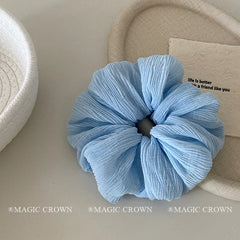 Summer Brand New Solid Color Elegant Scrunchies for Girls Fabric Minimalistic Cute Fashionable Hair Ties Women Hair Accessories