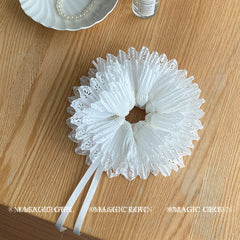 Women French Vintage Hair Ties Adjustable Ribbon Scrunchy Graceful Fashion Hair Rope Minimalistic for Office Use Hair Accessory