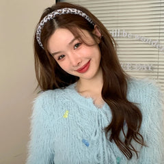 Hot Sale Women Downy Leopard Print Medium Headbands Fashion Chic Elegant Creative Design in Stock Hairbands Daily Accessories