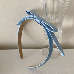 Classic Solid Color Bowknot Head Band for Girls Fashion Sweet Trendy Cute Elegant Hair Band for Women Ladies Hair Accessories