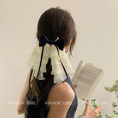 Sweet Princess Style Cute Bowknot Hair Claw Clips for Girls Chic Fashion Ribbon Haarspange Hair Accessories for Women Ladies