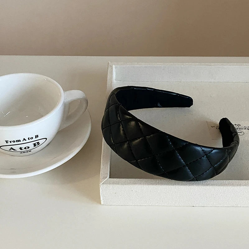 Ladies Girls Minimalistic Wide Hairbands Vintage Elegant Chic Fashion Customized in Stock Headbands Accessory for Women Causal