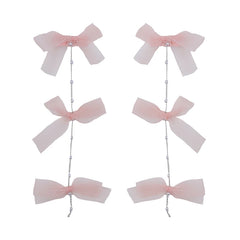 Sweet Cute Bowknot Imitation Pearl Hair Clips for Baby Girls Princess Style Alligators for Kids Children Hair Accessories