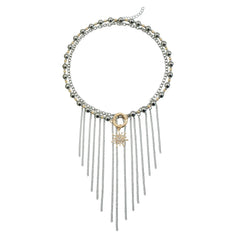 Fashion Tassel Beads Layered Wearing Necklaces for Girls Punk Spicy Jewelry for Women Ladies Accessories Chinese Supplier