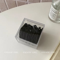 Simple Solid Color High Elastic Scunchies for Girls Fashion Sweet Hair Ties in Stock for Women Ladies Hair Accessories Trendy