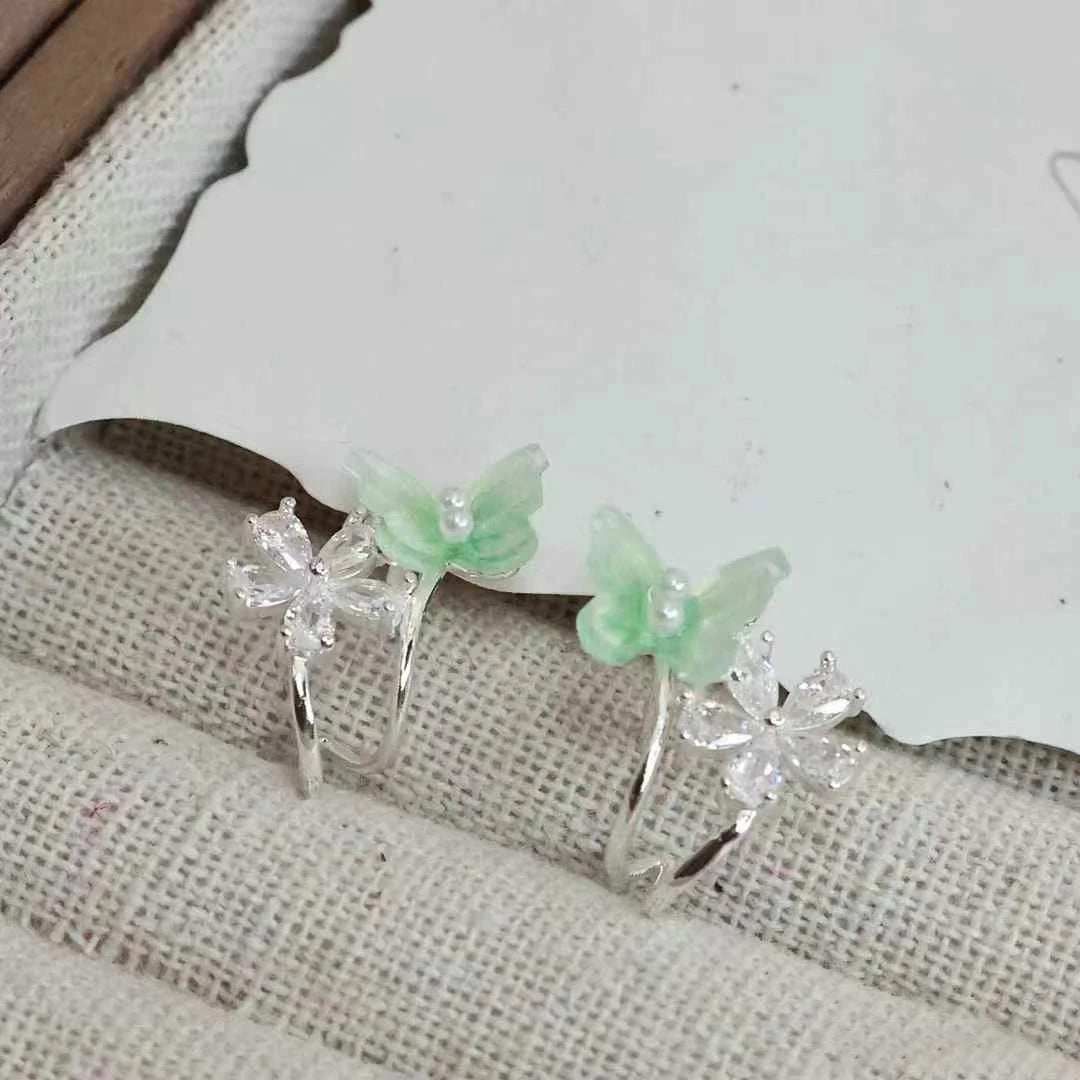 Sweet Butterfly Elegant Hoop Earrings for Girls Princess Style Trendy Jewelry for Women Ladies Bijuterias Chinese Supplier