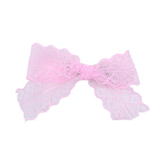 Solid Color Lace Bowknot Sweet Cute Hair Clips for Baby Girls Fashion Chic Alligators for Kids Children Hair Accessories Stylish