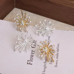 Ladies Hot Sale High Quality New Design Flower Shape Small Stud Earring Fashion Elegant Wholesale Jewelry Accessories for Office
