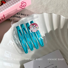 Simple Minimalistic Solid Candy Color Hair Clips for Baby Girls Cute Sweet Kawaii Snap Clips for Kids Children Hair Accessories