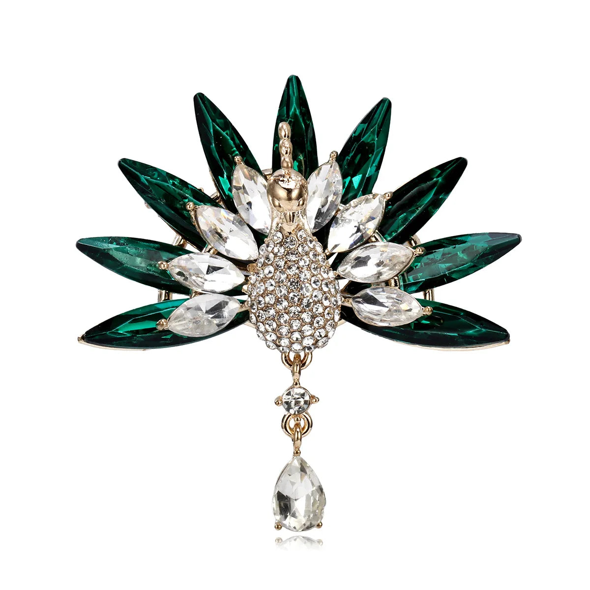 Fashion Glitter Animals Peacock Elegant Brooches for Girls Trendy Refined Pins Jewelry for Women Ladies Accessories Wholesale
