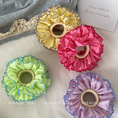Solid Color Fashion Minimalistic Scrunchies for Girls Elegant Sweet Cute Hair Ties for Women Ladies Hair Accessories in Stock