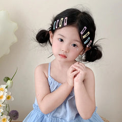 Fashion Simple Solid Color Polka Dot Hair Clips for Baby Girls Cute Sweet Snap Clips for Kids Children Hair Accessories in Stock