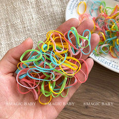 Colorful High Elastic Scrunchies for Baby Girls Stylish Trendy Hair Ties for Kids Fashionable Hair Accessories