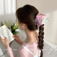 Elegant Trendy Simple Minimalistic Fashion Fabric Scrunchies Women and Girls Stylish Hair Ties Party Hair Accessories